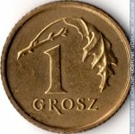 1 грош 1993 г. Польша(18) -428.3 - реверс