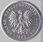1 злотый 1989 г. Польша(18) -428.3 - аверс