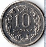 10 грошей 1993 г. Польша(18) -428.3 - реверс