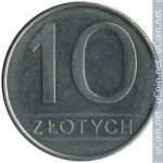 10 злотых 1986 г. Польша(18) -428.3 - аверс