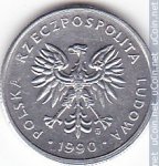 2 злотых 1990 г. Польша(18) -428.3 - аверс