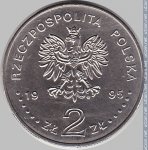 2 злотых 1995 г. Польша(18) -428.3 - аверс
