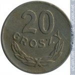 20 грошей 1949 г. Польша(18) -428.3 - аверс