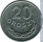 20 грошей 1985 г. Польша(18) -428.3 - аверс