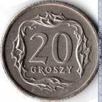 20 грошей 1990 г. Польша(18) -428.3 - реверс