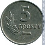 5 грошей 1971 г. Польша(18) -428.3 - аверс