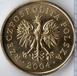 5 грошей 2004 г. Польша(18) -428.3 - аверс