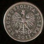 10 грошей 2011 г. Польша(18) -428.3 - реверс