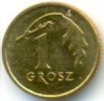 1 грош 2012 г. Польша(18) -428.3 - аверс