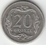 20 грошей 2009 г. Польша(18) -428.3 - аверс