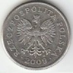 20 грошей 2009 г. Польша(18) -428.3 - реверс