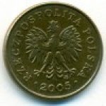 2 гроша 2005 г. Польша(18) -428.3 - реверс