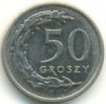 50 грошей 2012 г. Польша(18) -428.3 - аверс