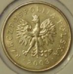 5 грошей 2003 г. Польша(18) -428.3 - реверс