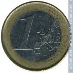 1 евро 2002 г. Португалия(18) -374.2 - аверс