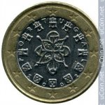 1 евро 2002 г. Португалия(18) -374.2 - реверс