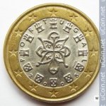 1 евро 2005 г. Португалия(18) -374.2 - реверс