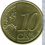 10 центов 2009 г. Португалия(18) -374.2 - аверс