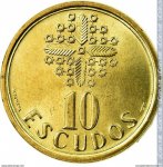 10 эскудо 1998 г. Португалия(18) -374.2 - реверс