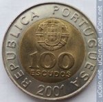100 эскудо  2000 г. Португалия(18) -374.2 - аверс