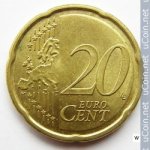 20 центов 2009 г. Португалия(18) -374.2 - аверс