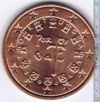 5 центов 2004 г. Португалия(18) -374.2 - реверс