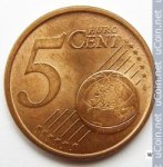 5 центов 2008 г. Португалия(18) -374.2 - аверс