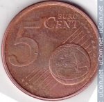 5 центов 2009 г. Португалия(18) -374.2 - аверс