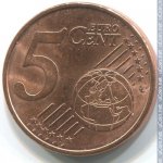 5 центов 2019 г. Португалия(18) -374.2 - реверс