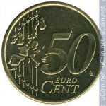 50 центов 2003 г. Португалия(18) -374.2 - аверс