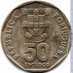 50 эскудо 1989 г. Португалия(18) -374.2 - аверс