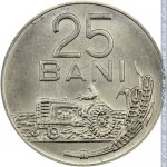 25 бани 1966 г. Румыния(18) - 73.5 - реверс