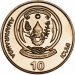 10 франков 2009 г. Руанда(18) -10.1 - аверс