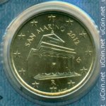 10 центов 2012 г. Сан-Марино(19) -1896.3 - реверс