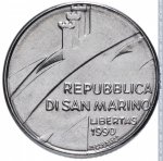 100 лир 1990 г. Сан-Марино(19) -1896.3 - аверс