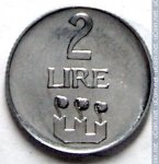 2 лиры 1972 г. Сан-Марино(19) -1896.3 - реверс
