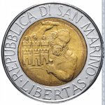 500 лир 1994 г. Сан-Марино(19) -1896.3 - аверс