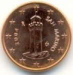 1 цент 2014 г. Сан-Марино(19) -1896.3 - реверс