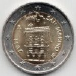 2 евро 2014 г. Сан-Марино(19) -1896.3 - реверс