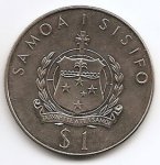 1 тала 1974 г. Самоа(19) - 26.9 - аверс