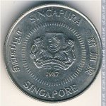 10 центов 1987 г. Сингапур(19) - 37.1 - аверс