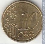 10 центов 2009 г. Словакия(20) - 180.9 - аверс