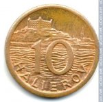 10 геллеров 1942 г. Словакия(20) - 180.9 - реверс