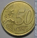 50 центов 2009 г. Словакия(20) - 180.9 - аверс