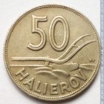 50 геллеров 1941 г. Словакия(20) - 180.9 - реверс