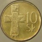 10 крон 2003 г. Словакия(20) - 180.9 - аверс