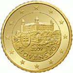 10 центов 2014 г. Словакия(20) - 180.9 - реверс