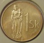 1 крона 2007 г. Словакия(20) - 180.9 - аверс