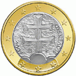 1 евро 2014 г. Словакия(20) - 180.9 - реверс