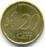 20 центов 2014 г. Словакия(20) - 180.9 - аверс